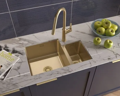 brass sink